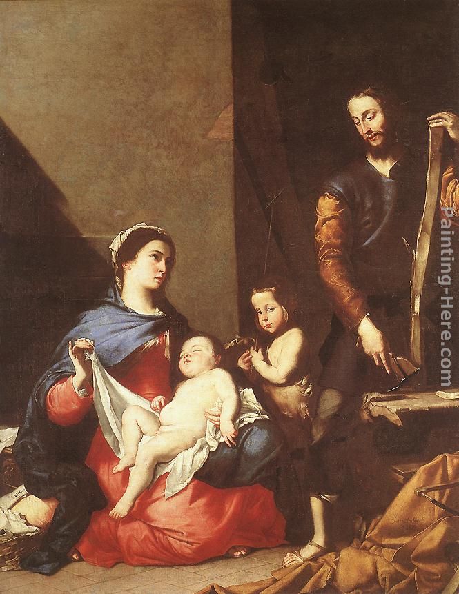 The Holy Family painting - Jusepe de Ribera The Holy Family art painting